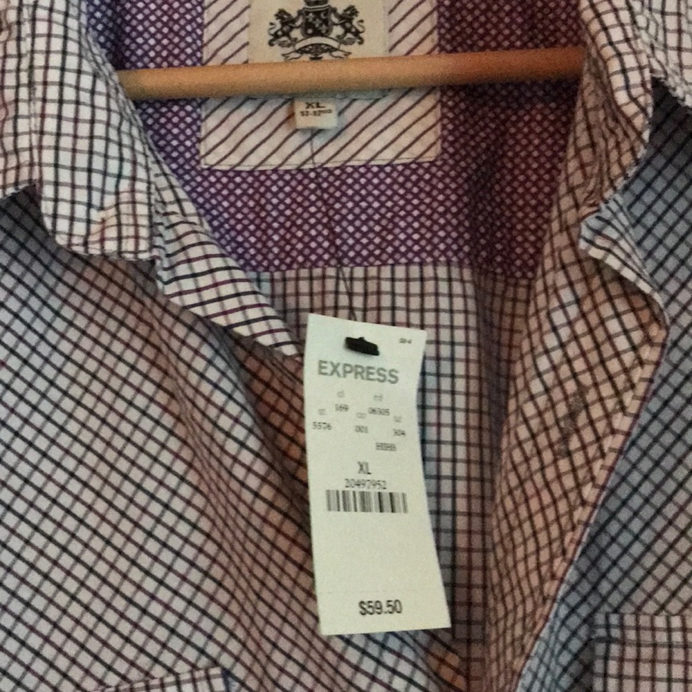 Men’s  17-17 1/2 (XL) button down shirt